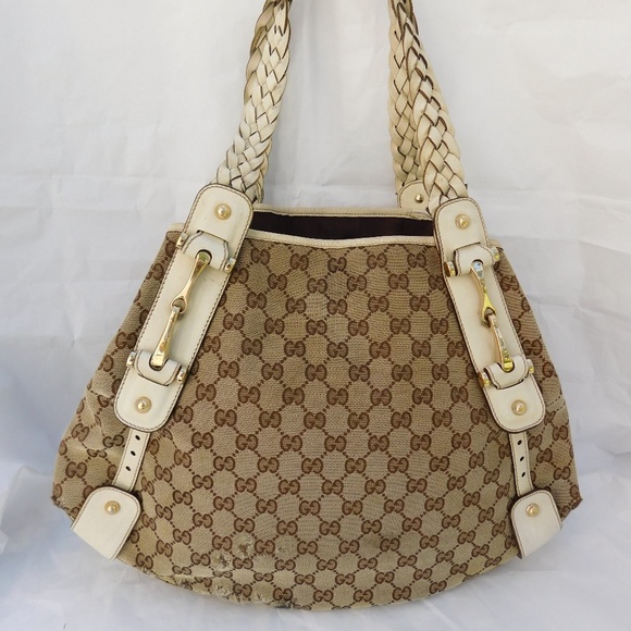 Gucci Handbags - GUCCI PELHAM MONOGRAM CANVAS TOTE